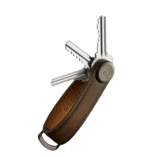 OrbitKey Key Organiser Crazy Horse Oak Brown