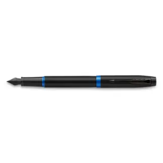 Parker IM Black Marine Blue Vibrant Rings vulpen
