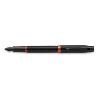 Parker IM Black Orange Vibrant Rings vulpen