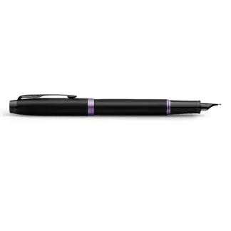 Parker IM Black Purple Vibrant Rings vulpen