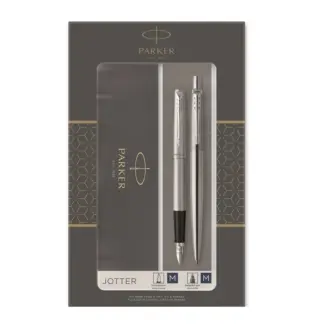 Parker Jotter Staal CT set (balpen en vulpen)