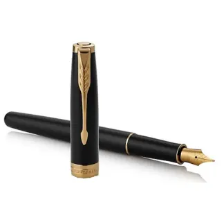 Parker Sonnet Black Lacquer GT vulpen