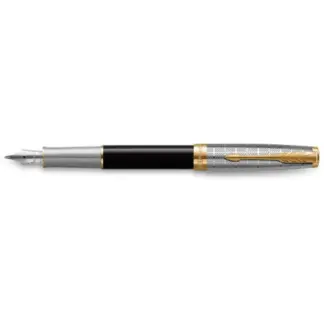 Parker Sonnet Premium Metal & Black GT vulpen