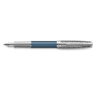 Parker Sonnet Premium Metal & Blue CT vulpen