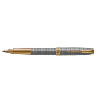 Parker Sonnet Chiselled Silver GT rollerball