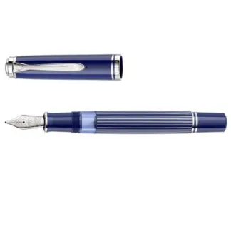 Pelikan Souverän Special Edition Souverän® M805 Metal Striped Blue vulpen