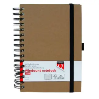 Quantore Wirebound Notitieboek A5 Lijn Kraft