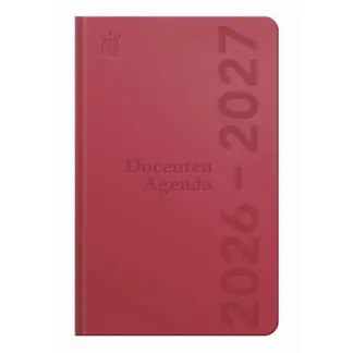 Ryam Docenten agenda Hardcover 2026/2027 Deluxe rood
