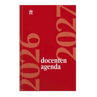 Ryam Docenten agenda Hardcover 2026/2027 rood