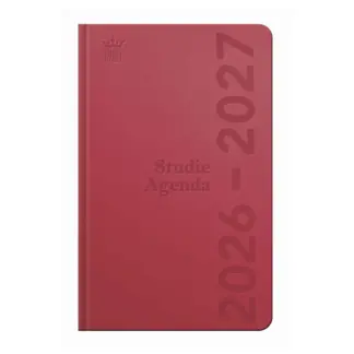 Ryam Studie agenda Deluxe 2026/2027 hardcover rood