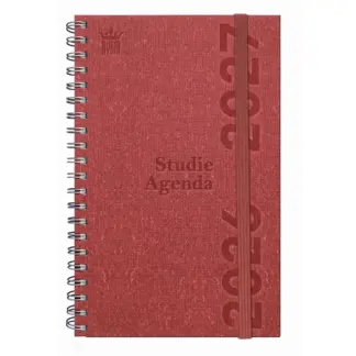 Ryam Studie agenda met ringband 2026/2027 Eco rood