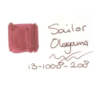 Sailor Shikiori vulpen inkt Okuyama Sample 3 ml.
