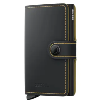 Secrid Miniwallet Matte Black / Ochre