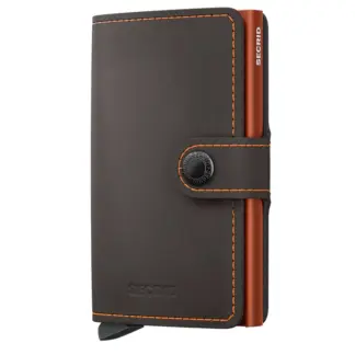 Secrid Miniwallet Matte Truffle / Orange