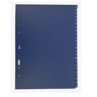 Succes A5/Executive 24 Tabbladen Alfabet Kunststof Blauw