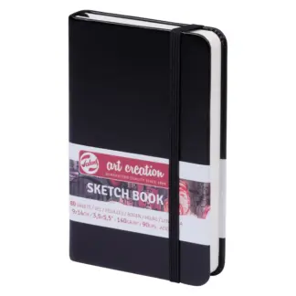 Royal Talens Art Creations Schetsboek Zwart 9 x 14 cm 140 g 80 Vellen