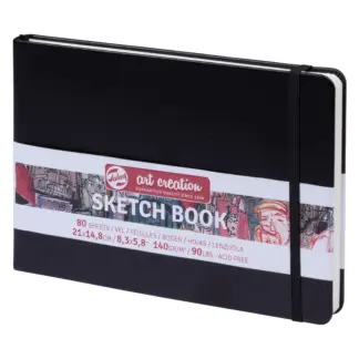 Royal Talens Art Creations Schetsboek Zwart 14.8 x 21 cm 140 g 80 Vellen