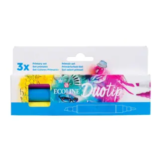 Royal Talens Ecoline Duotip marker set Primair / 3 kleuren