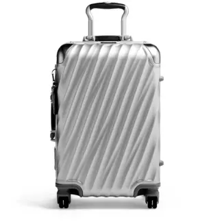 Tumi 19 Degree Aluminium Short Trip Checked Luggage 56x35.5x23cm Silver