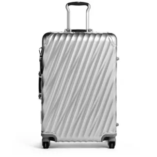 Tumi 19 Degree Aluminium Short Trip Checked Luggage 66 cm Silver