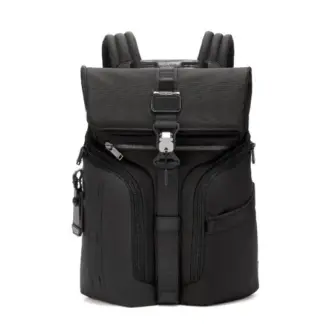 Tumi Alpha Bravo Logistics Flap Lid Backpack Black