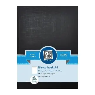 Soho Blanco Boek A4 harde kaft 140 grams papier chamois