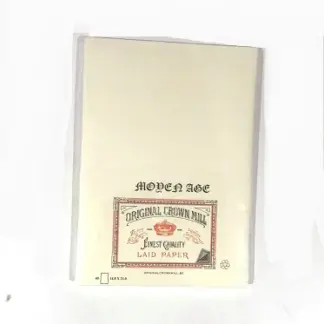 Crown Mill A5 Moyen Age Notepad / Schrijfblok ivoorwit