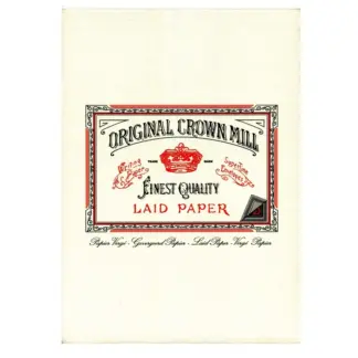 Crown Mill A4 Vergé Notepad / Schrijfblok ivoorwit