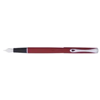 Diplomat Traveller Laquer Dark Red CT vulpen