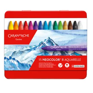 Caran d' Ache Neocolor ll waspastels 15 (wateroplosbaar)