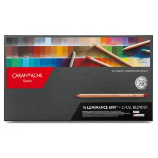 Caran d'Ache Luminance kleurpotloden 76 + 2 blenders
