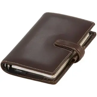 Filofax Cuban Saddle Organiser Pocket Dark Brown