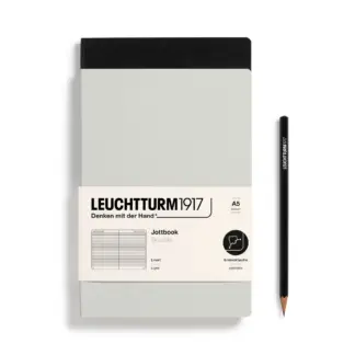 Leuchtturm1917 Double A5 Jottbook ruled Grey / Black (set van 2)