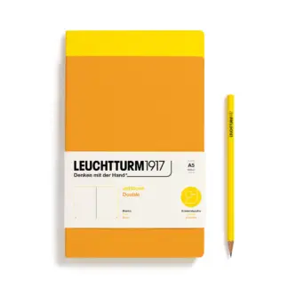 Leuchtturm1917 Double A5 Medium Jottbook Blanco Lemon / Rising Sun (set van 2)