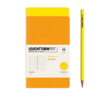 Leuchtturm1917 Double A6 Jottbook Dotted Lemon / Rising Sun (set van 2)