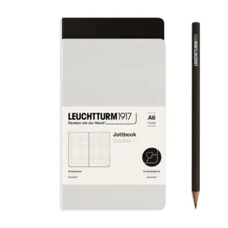 Leuchtturm1917 Double A6 Jottbook Dotted Grey / Black (set van 2)