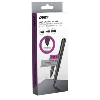 LAMY Safari twin pen all black EMR Digital Writing for Glossy Surfaces (PC/EL)