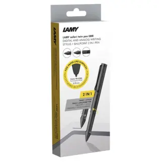 LAMY Safari twin pen all black EMR Digital Writing for Paper-like Surfaces (POM)