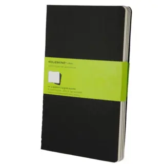 Moleskine Cahiers Journal Large Notebook Plain black