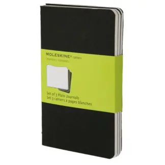 Moleskine Cahiers Journal Pocket Notebook Plain black