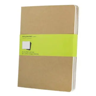Moleskine Cahiers Journal XLarge Notebook Plain Kraft Brown