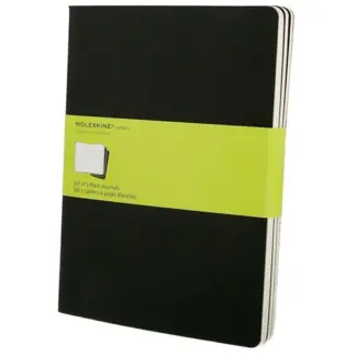 Moleskine Cahiers Journal Extra Large Notebook Plain black