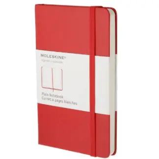Moleskine Plain Notebook Large hardcover Scarlet Red