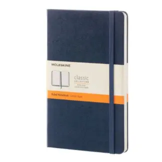 Moleskine Ruled Notebook Extra Large met harde cover Sapphire Blue
