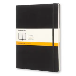 Moleskine Ruled Notebook Extra Large hardcover black