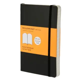 Moleskine Ruled Notebook Pocket soft  cover black