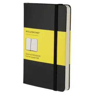 Moleskine Squared Notebook Pocket met harde cover black