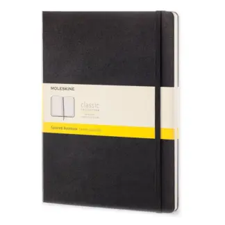 Moleskine Squared Notebook Extra Large hardcover black