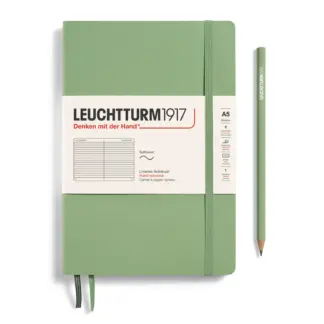 Leuchtturm1917 B6+ Paperback Notitieboek met zachte kaft ruled Sage