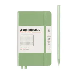 Leuchtturm1917 A6 Pocket Notitieboek dotted Hardcover Sage